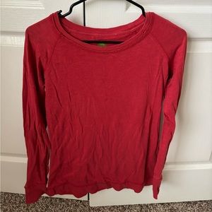Red long sleeve shirt size Large in women’s
